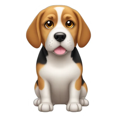 chubby beagle sticker