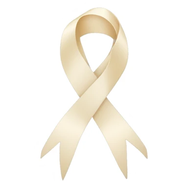 cream color ribbon  sticker