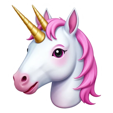 unicorn with tongue  sticker
