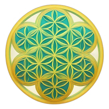 flower of life (sacred geometry) sticker