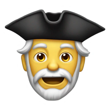 Old crazy pirate sticker