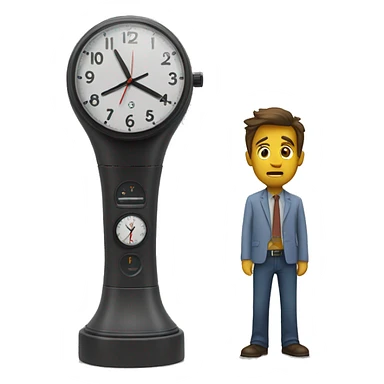 Tornado alarm clock tall man sticker