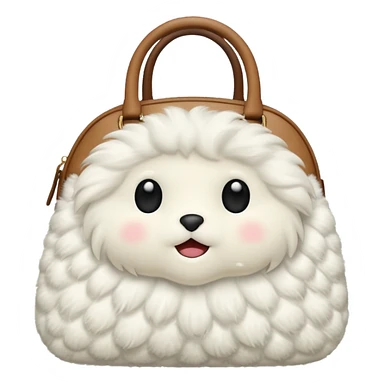 fluffy bag sticker