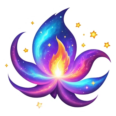 Shiny Epic Nebula Flame sticker