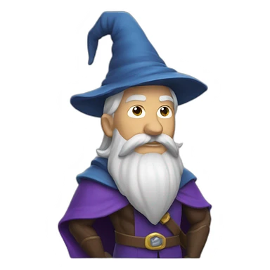 wizard muscle sticker