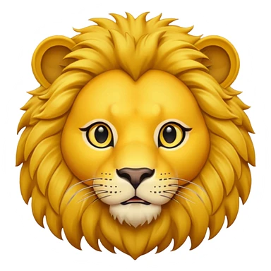 lion face emoji dot eyes sticker