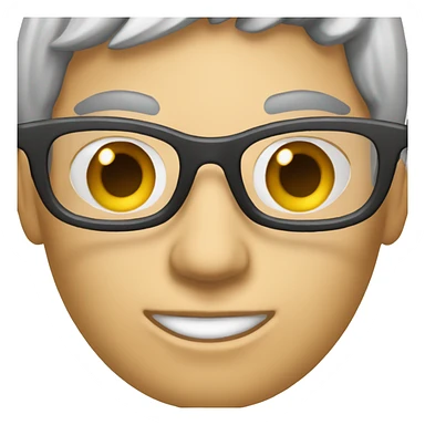 a text CAM4 in capital with font helvetica bold and wearing secretary glasses sticker