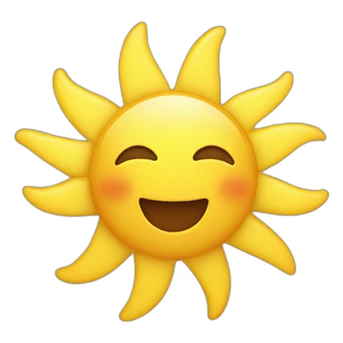 sunny weather sticker