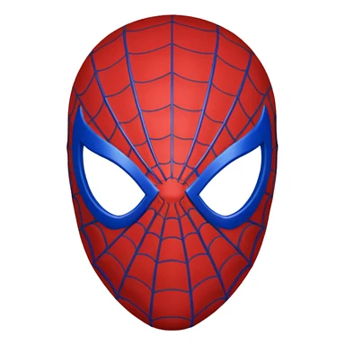 Spider man mask sticker