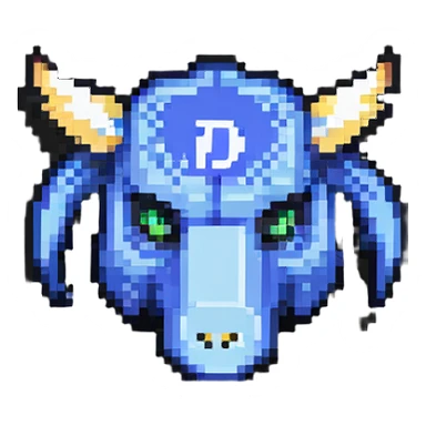 Discord logo with word mark and mascot sticker