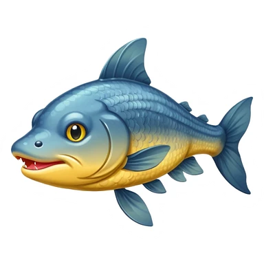cat fish being fished sticker