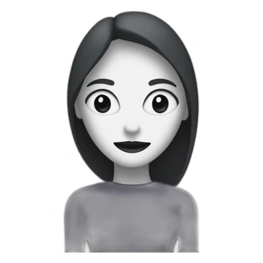 eerie shadow of a woman with straight arms  sticker