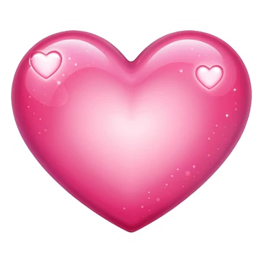 sparkling heart with a soft glow sticker