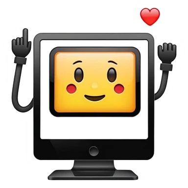 The back of a PC screen sticker