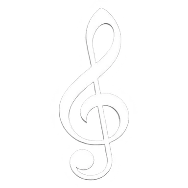Music clef sticker