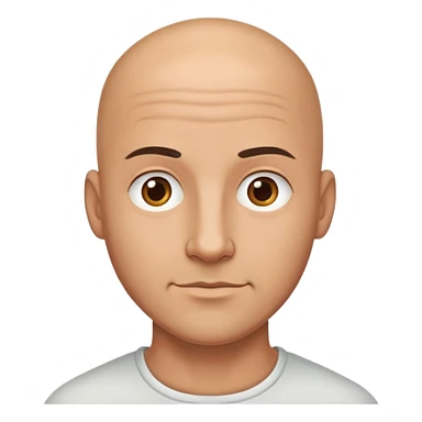 A handsome bald man sticker