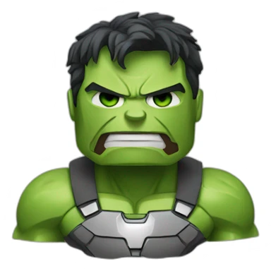 Iron man hulk sticker