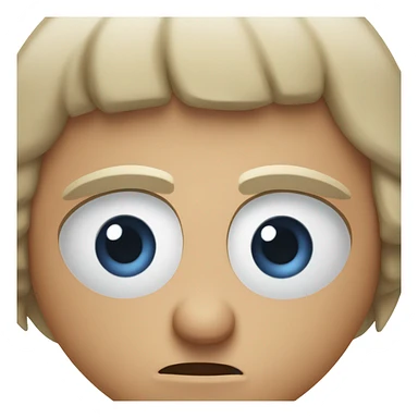 Annoyed rolling eyes sticker