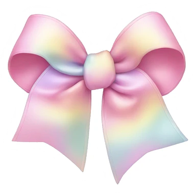 pastel bow sticker