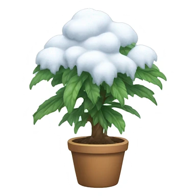 Snowy plant  sticker