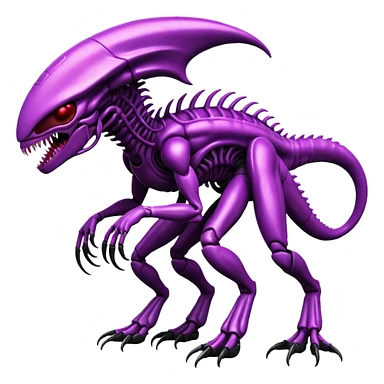 Abstract Venom-Xenomorph-Genesect-ET-hybrid-fantasy-creature sticker