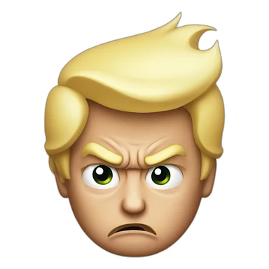 Donald Trump angry sticker