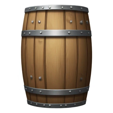 wooden barrel sticker