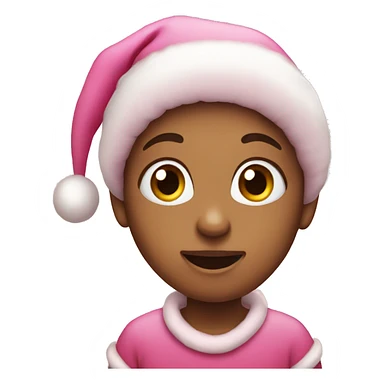 cute pink christmas sticker