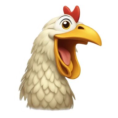 laughing chicken sticker
