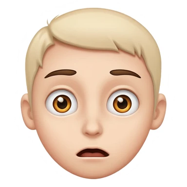 Face whit Eye pop like cartoons for surpirse sticker