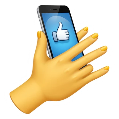 Una mano con 3 dedos sticker