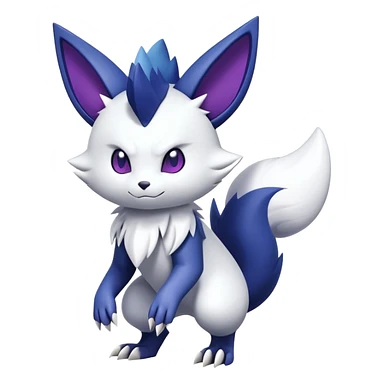 Zangoose-Meowstic-Fakémon-hybrid-creature (full body)  sticker