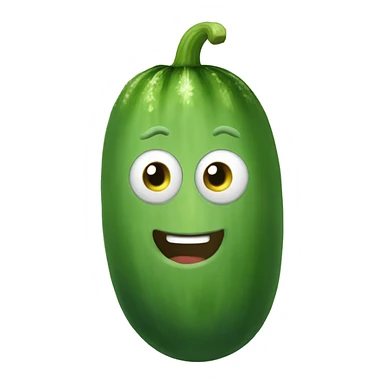 cucumber face sticker