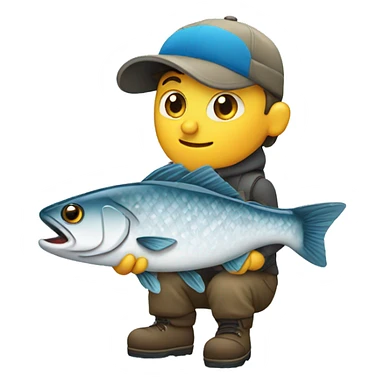 Ice fishing  sticker