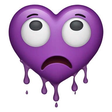 crying heart sticker