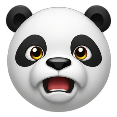 Angry panda  sticker