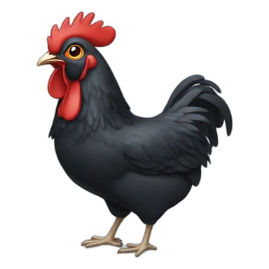 Poule noire sticker