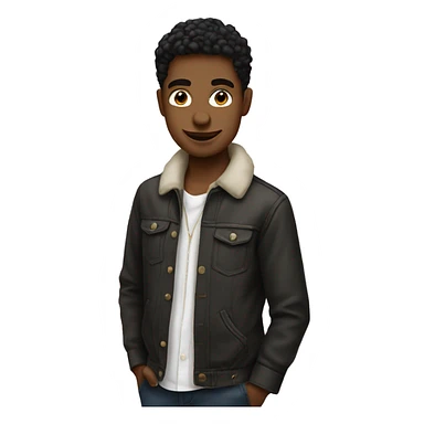 meme boy in stylish attire sticker