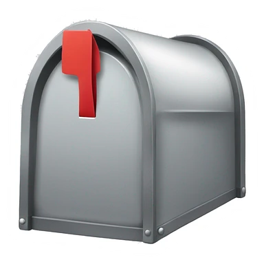 Mailbox with envelopes sticker