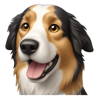 border collie golden retriever dog sticker