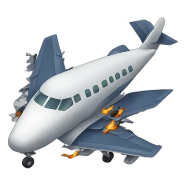 Avion crash sur tour sticker