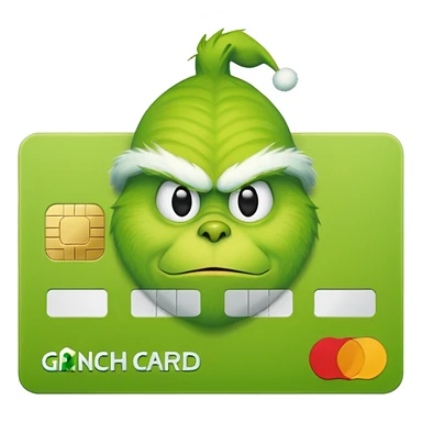 Grinch Credit Card sticker