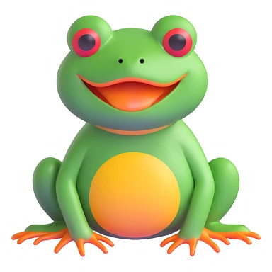 angry frog sticker