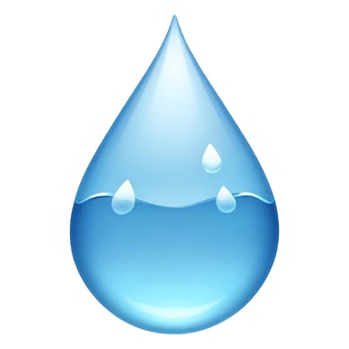 One glass water sticker