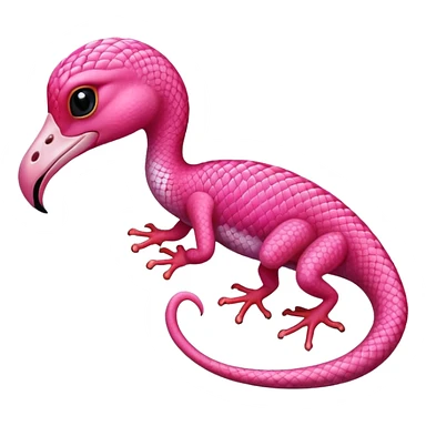 Flamingo gecko  sticker