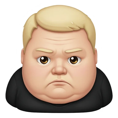 Fat sad guy sticker