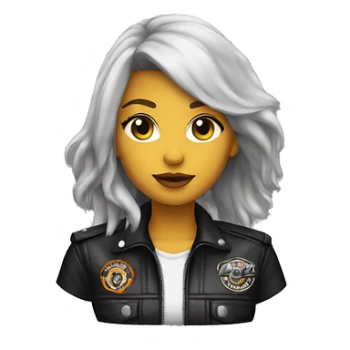  motorcycle club girl sticker