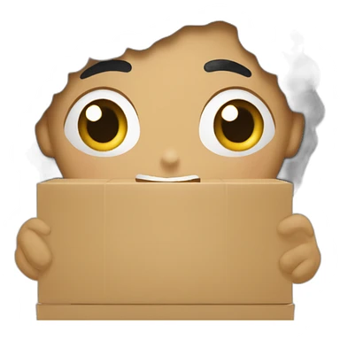 paracaidas con una caja con las letras AMMC sticker