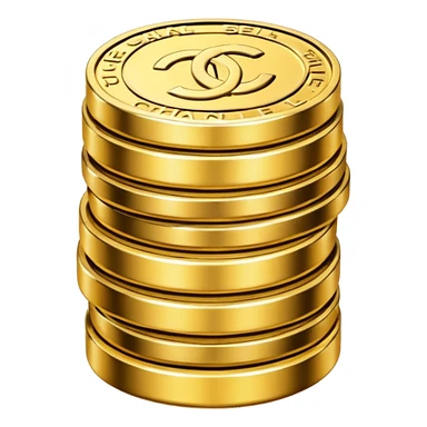 chanel coins stack sticker