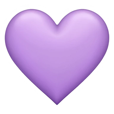 light purple heart. sticker